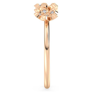 Bagues de fiançailles en or massif 14 carats avec moissanite, design original REYES, pour femmes, bijoux fins de luxe certifiés GRA pour femmes - Product Image 5