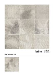 Carrelage en porcelaine Lexona HEXA WOOD NATURAL 600x600mm, style classique, aspect bois, finition mate, grain réaliste, carreaux rustiques modernes - Product Image 5