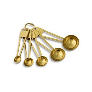 Ensemble de cuillères à mesurer en acier inoxydable de 5 pièces, lot de 4 outils de cuisine essentiels - Product Image 2