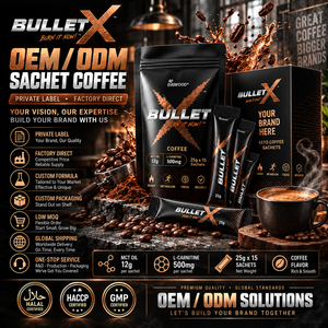 <b>Instant</b> Slim Bitter <b>Coffee</b> Mix with MCT Oil Fiber Creme Premium Arabica <b>Coffee</b> Weight Management Energy Drink 15 <b>Sachets</b> OEM ODM - Product Image 1