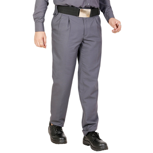 Pantalon de travail en sergé de coton respirant haute visibilité, robuste et confortable, pour usage quotidien en atelier industriel, pantalon de sécurité. - Product Image 3