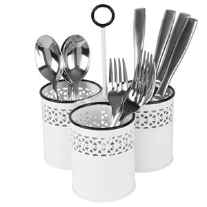 Portacubiertos de alambre negro de estilo premium para oficinas, cafeterías, restaurantes, organizador de mesa de comedor y soporte para utensilios de cocina. - Product Image 6