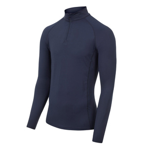 Women's Teal Long Sleeve Stand Collar <b>Zip</b>-Up Top Spandex Polyester Knitted Quick Dry Solid Casual Fit - Product Image 2