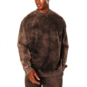 Servicio OEM/ODM, Sudaderas de Invierno para Hombre con Lavado Ácido, Logotipo Personalizado, Impresión y Bordado, 100% Algodón, Alta Calidad, Transpirable - Product Image 1
