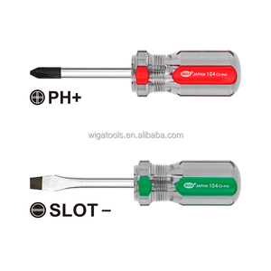 WIGA-MAG6 Chrome Plated CR-MO Magnetic Slotted <b>Screwdriver</b> PVC Handle Multi-Purpose Automotive Home Repair Tool - Product Image 4