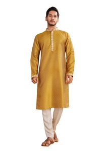 Kurta en coton pour homme Heritage, look ethnique classique, tissu confortable, Kurta pour hommes, mariages et événements culturels - Product Image 1