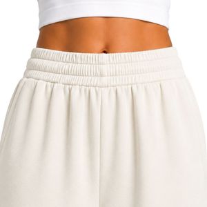 Custom <b>White</b> Wide Leg Sweatpants Women Elastic Waist Loose Fit Cotton Fleece <b>Trousers</b> Oversized Lounge Pants Casual Streetwear - Product Image 5