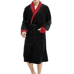 Peignoir décontracté en flanelle imperméable pour homme - Vêtement de nuit personnalisable, séchage rapide et respirant, durable, service OEM - Product Image 5