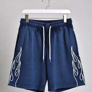 Shorts d'été décontractés pour hommes, en coton fluide, style hip-hop, avec cordon de serrage à la taille, anti-UV, respirants, teints, longueur genou, pour le voyage - Product Image 1