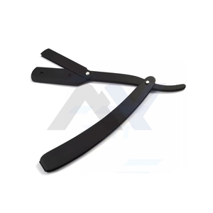 Navaja de Afeitar Profesional Plegable Recta para Barbería con Hojas Reemplazables, Herramienta de Afeitado de Grado Profesional para Hombres - Product Image 1