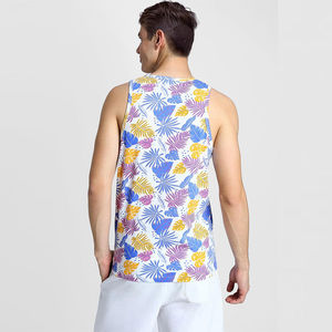 เสื้อกล้ามแห้งเร็วแบบกำหนดเอง พิมพ์ลายแบบ Dye Sublimation ทั้งตัว เสื้อกล้ามผู้ชายสำหรับฤดูร้อน ฟิตเนส ยิม เสื้อกล้ามออกกำลังกายสำหรับผู้ชาย เสื้อกล้ามฟิตเนส - Product Image 5