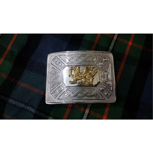 Nouvelle boucle de ceinture écossaise traditionnelle pour homme, motif dragon celtique gallois, finition chromée, bicolore, OEM ODM - Product Image 3