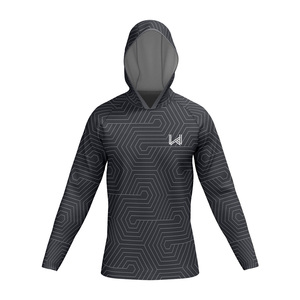 เสื้อบาสเก็ตบอลแขนยาวมีฮู้ด พิมพ์ลายตามสั่ง ระบายอากาศได้ดี ซับเหงื่อ แห้งเร็ว ไซส์ใหญ่ ผลิตจากโพลีเอสเตอร์ 100% - Product Image 4