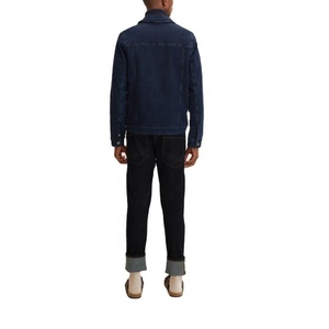 Veste en jean vintage pour homme de qualité supérieure, imperméable, respirante, en polyester/coton, broderie DTG, boutons personnalisés - Product Image 5