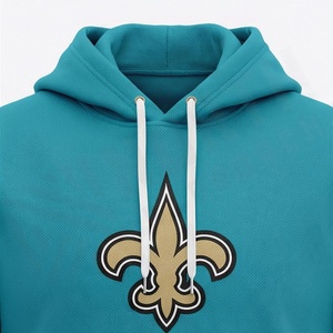 Sweat-shirt à capuche épais en coton et polyester de qualité supérieure, sans cordon, avec poche kangourou, boutons-pression pour homme, vêtement lourd, vente en gros - Product Image 4