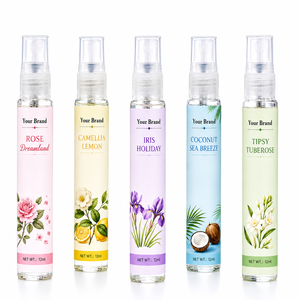 Vente en gros de mini-parfums pour femmes 10ml/30ml, ensembles de voyage, design personnalisé, senteurs fraîches d'agrumes et florales, mini-parfums de poche OEM ODM - Product Image 1