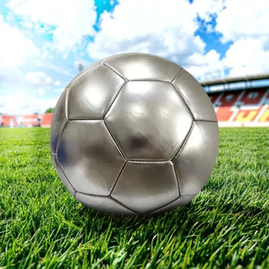 Ballons de football en PVC doré et argenté, taille officielle 5, pour entraînement d'équipe, matchs en extérieur et entraînement de football - Product Image 3