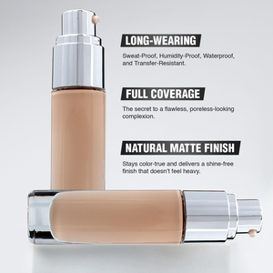 OEM Lightweight Liquid <b>Foundation</b> with Natural Finish Private Label Oil Control Base - Product Image 2