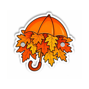 Plaque à cils en acrylique motif feuilles d'automne sous parapluie pour extensions de cils, impression de logo personnalisée, service OEM - Product Image 4