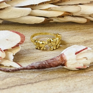 Hot Selling <b>Elephant</b> Ring Boho Brass Ring For Women 18k Gold Plated Dainty Animal Jewelry Lucky <b>elephant</b> Ring Wholesale/OEM/ODM - Product Image 4