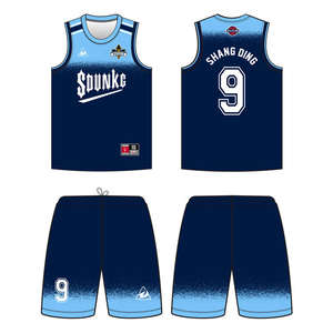 Conjunto de Pantalones Cortos y Camiseta de Baloncesto Sublimados Reversibles OEM, Personalizados, de Malla Transpirable, Secado Rápido, Protección UV, Antibacterianos, para Equipo - Product Image 4