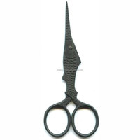 Ciseaux de précision en acier inoxydable de qualité supérieure, design poisson, pour la coupe des poils du visage, le nail art, la broderie et la couture artisanale