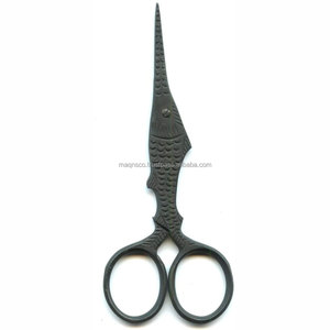 Professional Fish Shape Embroidery <b>Sewing</b> Craft Needlework <b>Scissors</b> for Eyebrow Trimming and Eyelash Extension Applications - Product Image 3