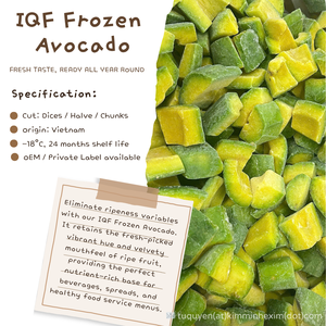 อะโวคาโดแช่แข็ง IQF จากเวียดนาม สำหรับอุตสาหกรรม จำหน่ายจำนวนมาก - Product Image 4