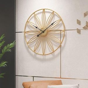 Classic Inspired Metal Wall <b>Clock</b> Featuring Detailed Craftsmanship For Timeless Interior Decoration And Appeal - Product Image 3