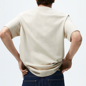 Camisetas Lisas Extra Grandes para Hombre, de Algodón Suave, Corte Holgado, Hombros Caídos, Proveedor de Impresión Personalizada al por Mayor - Product Image 3