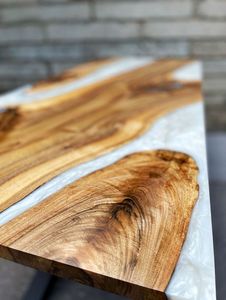 Rustic Wooden Epoxy Serving Board for <b>Table</b> <b>D</b>écor Natural Wooden Epoxy Cutting Board for Healthy Cooking - Product Image 3