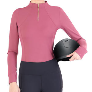 Camiseta de Manga Larga para Montar a Caballo, Personalizada con Logotipo OEM, Color Impreso, Nueva Llegada, Transpirable, Cómoda y de Secado Rápido para Mujer - Product Image 5