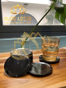 HOT SELLING Buffalo Horn Coaster Set for Dining <b>Table</b> Coffee Cup <b>Bar</b> Drink Holder and Luxury Home Decor Vietnam - Product Image 3