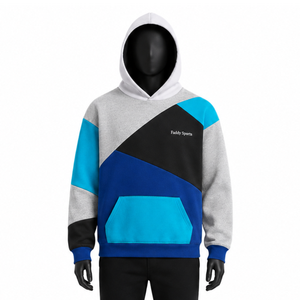 Hoodie de snowboard multi-panneaux haut de gamme, imperméable, color block, coupe oversize, pull d'hiver, patchwork, polaire, vêtement de sport - Product Image 1
