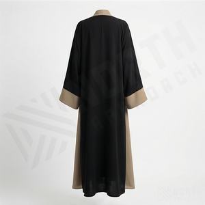 Abaya Juba islamique pour femmes de haute qualité à ouverture frontale, 2 pièces, couleur personnalisée, polyester, longueur cheville - Product Image 2