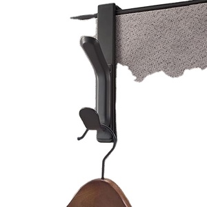 ตะขอแขวนเสื้อคู่แบบปรับได้สำหรับแผงลูกบาศก์ประกอบด้วยตะขอพลาสติกสำหรับเสื้อคลุมผ้าพันคอกระเป๋าผ้าเช็ดตัวกุญแจหมวก - Product Image 1