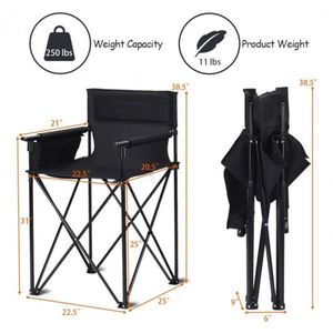 Silla Plegable Portátil de 38 Pulgadas para Acampar y Pescar, Extra Grande y Cómoda para Aventuras al Aire Libre - Product Image 6