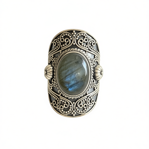 Chunky <b>Labradorite</b> Fashion <b>Ring</b> 16.4 Grams - Product Image 2