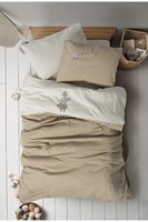 Ensemble de literie pour bébé en coton biologique et lin, personnalisable OEM ODM, naturellement respirant, doux, hypoallergénique, 200TC, américain