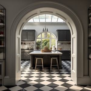 Dalle de pierre naturelle personnalisée de luxe marbre noir Marquina Dalles de marbre noir de qualité supérieure pour comptoirs et revêtements de sol en marbre granit - Product Image 4