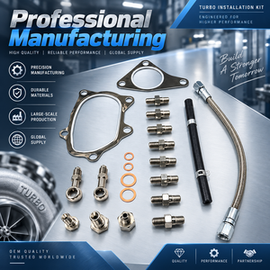 Kit d'installation de turbocompresseur RY TURBO pour Subaru EJ20 EJ25 à bride triangulaire - Product Image 1