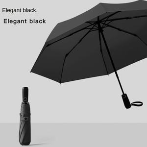 Paraguas Plegable Triple, Pequeño, Automático, Apertura y Cierre con un Botón, Resistente al Viento, Reforzado, Doble Plegado, para Publicidad/Regalo - Product Image 6