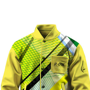เสื้อแจ็คเก็ตเลตเตอร์แมนผู้ชายสไตล์สตรีทแวร์ ดีไซน์ใหม่ เสื้อแจ็คเก็ตเลตเตอร์แมนผู้ชายสีพื้น เสื้อแจ็คเก็ตเลตเตอร์แมนสำหรับฤดูหนาว - Product Image 3