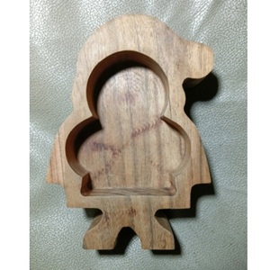 Plateau de service en acacia naturel Santa Claus Tray Bowl pour servir à la maison, à l'hôtel et au restaurant, personnalisation disponible. - Product Image 1