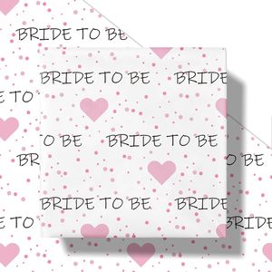 Rotolo di Carta da Regalo per Addio al Nubilato, Design con Cuori Rosa e Scritta 'BRIDE BE', Confezione Regalo Divertente per Decorazioni Festa delle Ragazze - Product Image 3