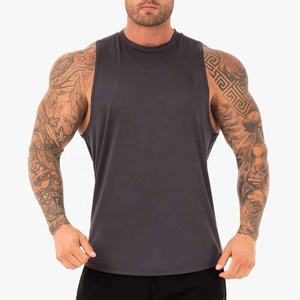 2025 gran oferta logotipo personalizado gimnasio Fitness entrenamiento camiseta sin mangas para hombres verano entrenamiento camiseta culturismo de talla grande algodón entrenamiento - Product Image 1