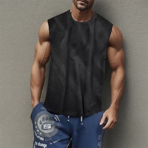 Débardeurs pour hommes en coton 100% à col rond - Product Image 5