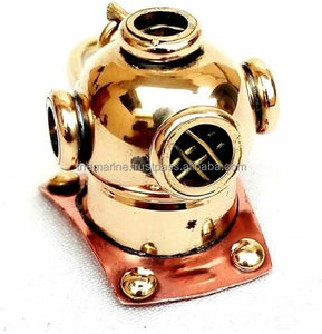 Brass Móc Chìa Khóa hải lý lặn Mũ bảo hiểm vòng chìa khóa sưu tập biển thu nhỏ thợ lặn của mũ bảo hiểm cho vòng chìa khóa - Product Image 3