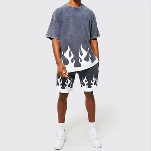 Fully Sublimation Eco-Friendly Polyester/Cotton Quick Drying Men Casual Graphic T-<b>shirts</b> Custom Print O-Neck Short Sleeve - Product Image 3