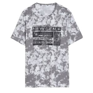 T-shirt en jersey non tissé 240g de haute qualité pour homme, couleur unie, imprimé tie-dye, écologique, séchage rapide, respirant, anti-plis, coupe classique - Product Image 1